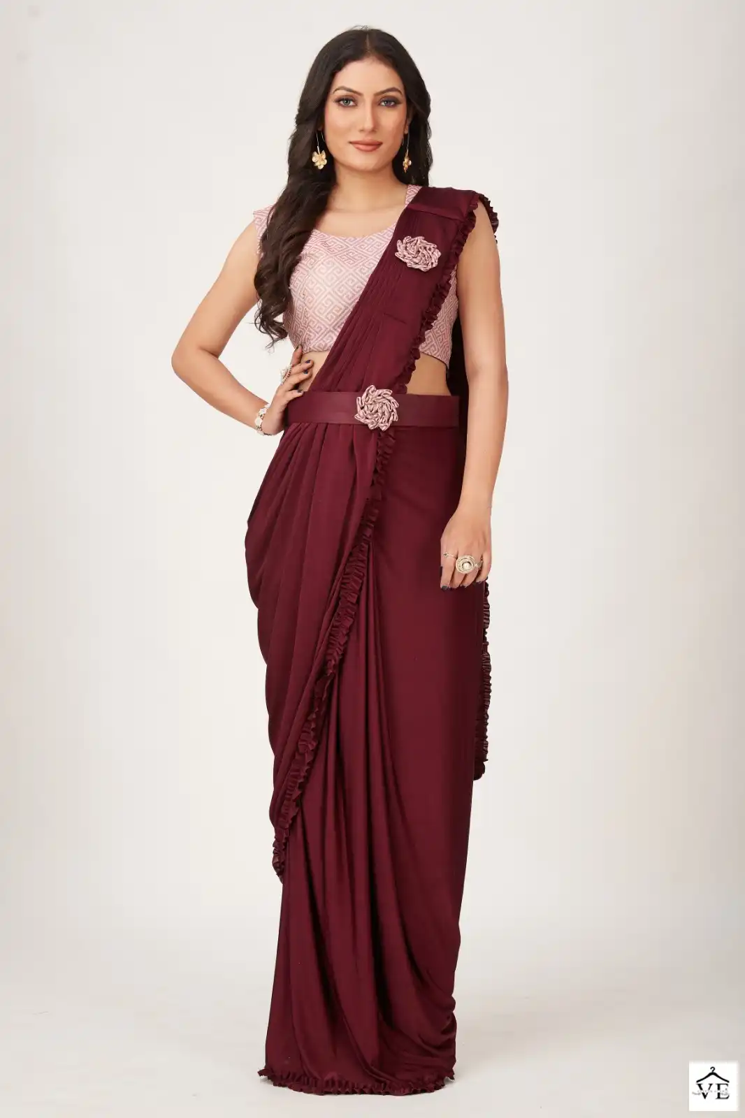 Amoha 101001 Imported Wholesale Readymade Saree Catalog — Wholesale Sarees, MPA wholesale from Surat - Gallery Image 3