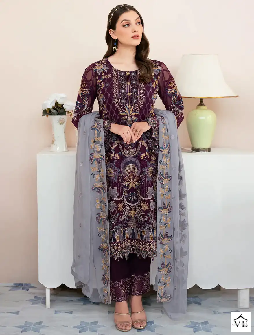Al Amra Anaya ZF 79 Georgette Wholesale Pakistani Suit — Wholesale Salwar Suits, MPA wholesale from Surat — view 1