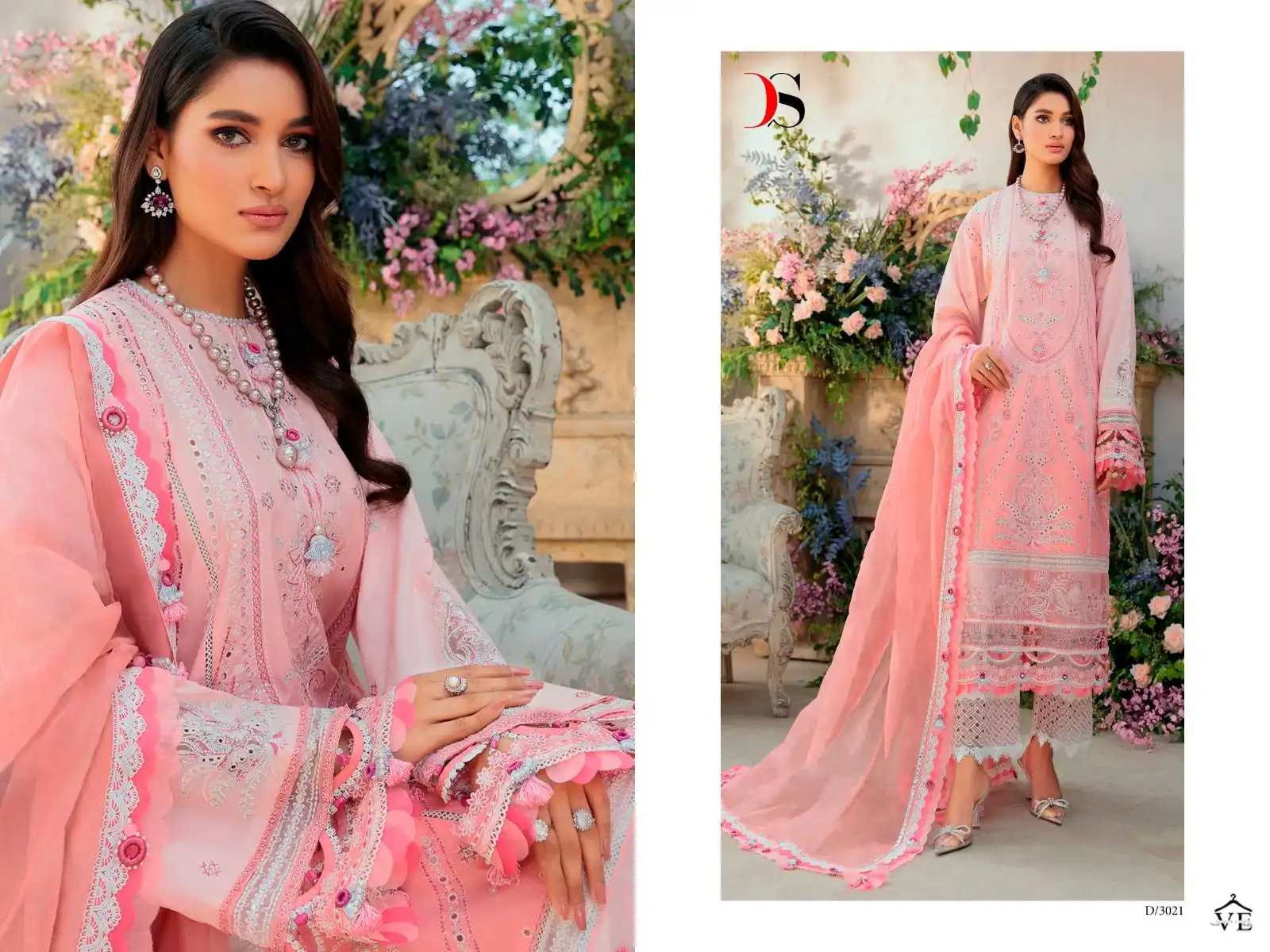 Deepsy Anaya Embroidered Collection-23 Pure Cotton Wholesale Pakistani Salwar Suit Catalog — Wholesale Salwar Suits, MPA wholesale from Surat - Gallery Image 5