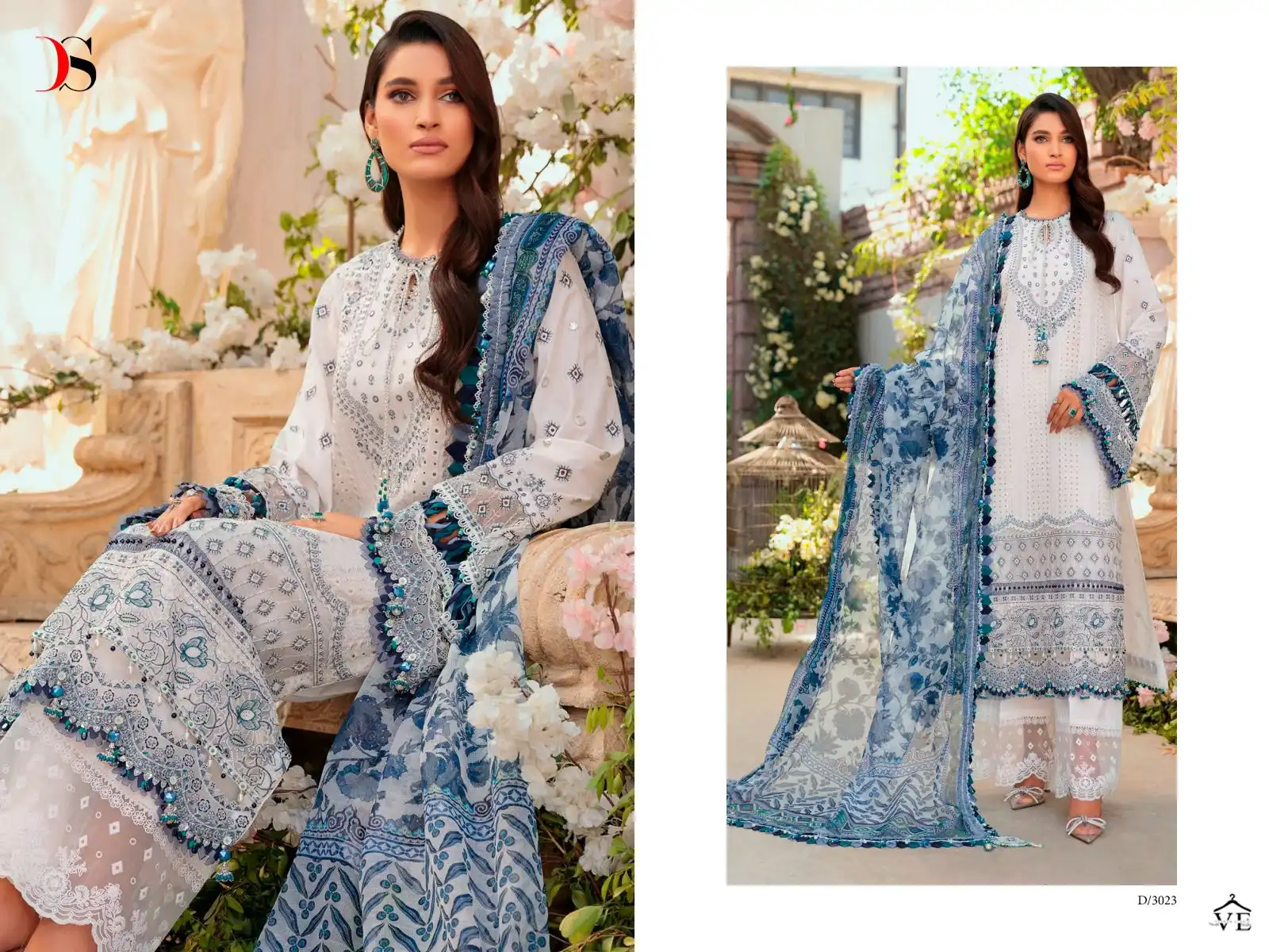 Deepsy Anaya Embroidered Collection-23 Pure Cotton Wholesale Pakistani Salwar Suit Catalog — Wholesale Salwar Suits, MPA wholesale from Surat - Gallery Image 4