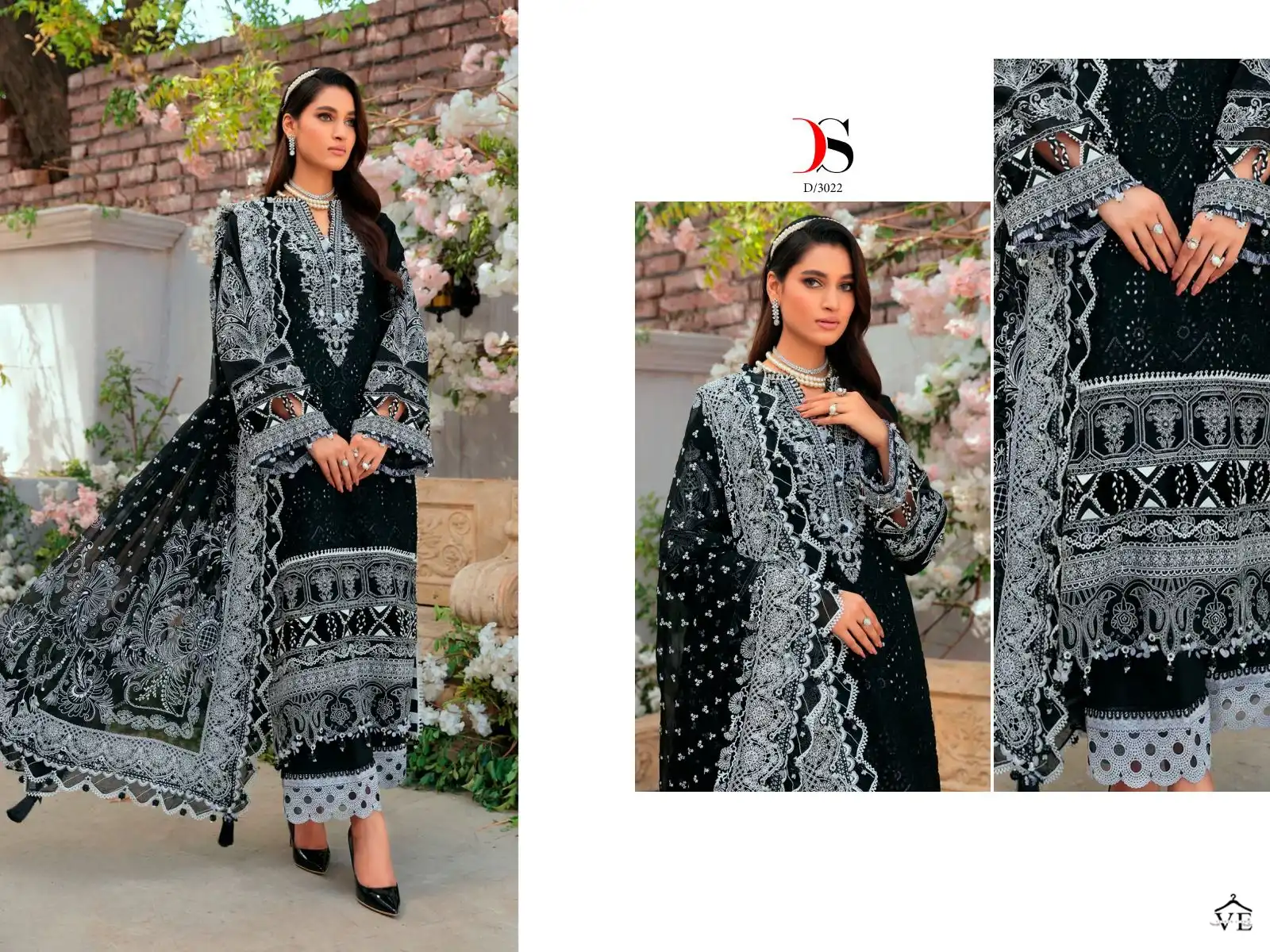 Deepsy Anaya Embroidered Collection-23 Pure Cotton Wholesale Pakistani Salwar Suit Catalog — Wholesale Salwar Suits, MPA wholesale from Surat - Gallery Image 2