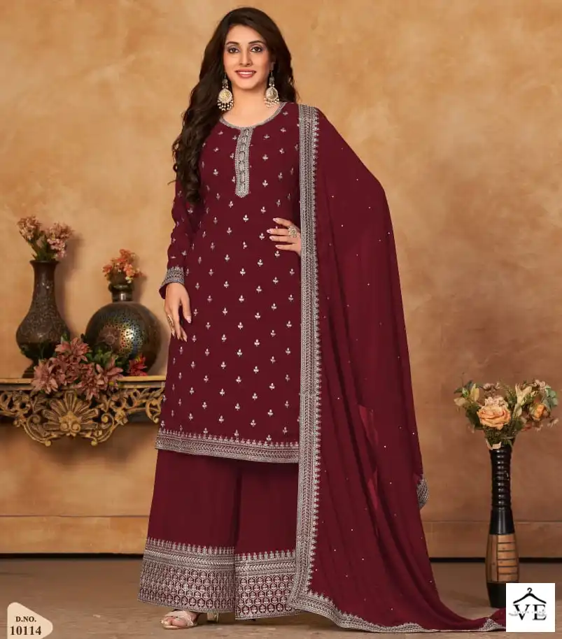 Anjubaa Vol 11 Faux Georgette Wholesale Designer Suit Catalog — Wholesale Salwar Suits, MPA wholesale from Surat — view 1