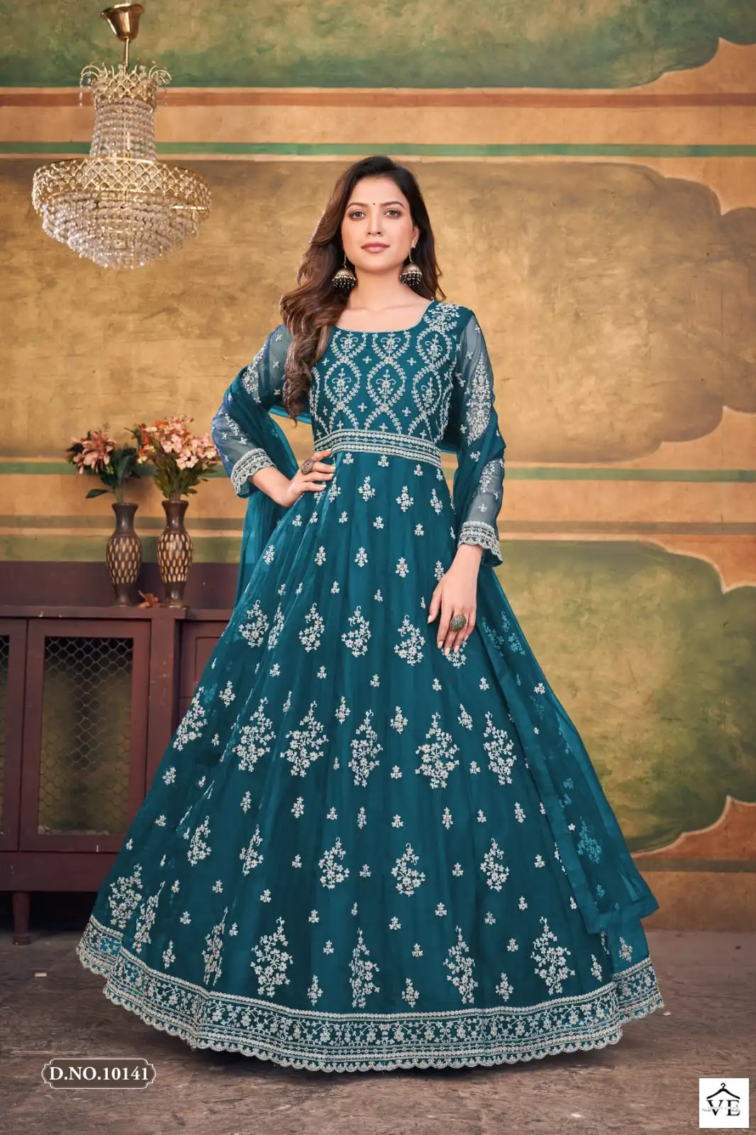 Anjubaa Vol 14 Net Wholesale Anarkali Salwar Suit Catalog — Wholesale Salwar Suits, MPA wholesale from Surat - Gallery Image 4