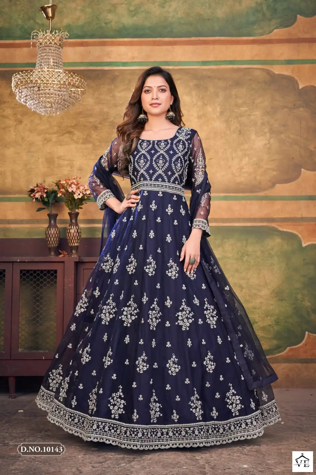 Anjubaa Vol 14 Net Wholesale Anarkali Salwar Suit Catalog — Wholesale Salwar Suits, MPA wholesale from Surat - Gallery Image 3