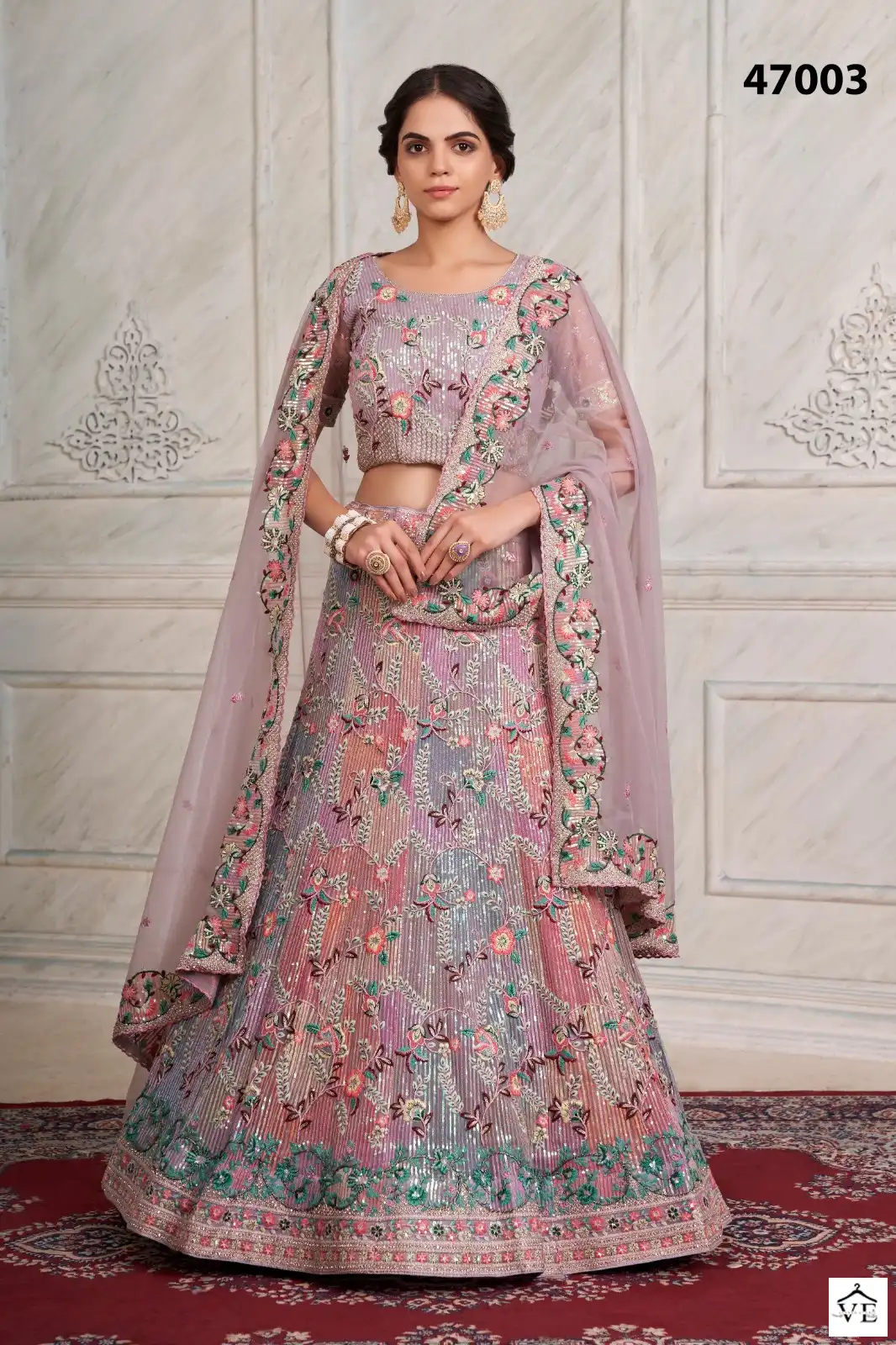 Arya Vol 45 Soft Net, Georgette Wholesale Lehenga Catalog — Wholesale Lehenga, MPA wholesale from Surat - Gallery Image 6