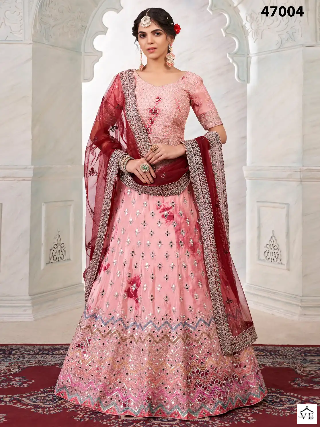 Arya Vol 45 Soft Net, Georgette Wholesale Lehenga Catalog — Wholesale Lehenga, MPA wholesale from Surat — view 1