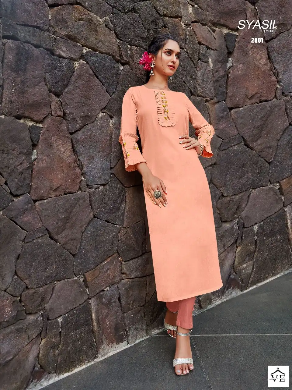 Syasii Ayat 100% Pure And Heavy Cotton Wholesale Kurti Catalog — Wholesale Kurtis, MPA wholesale from Surat - Gallery Image 2