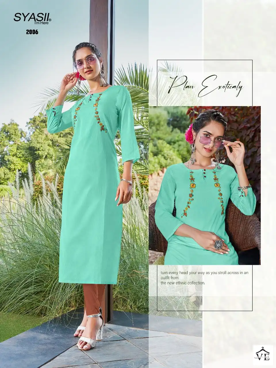 Syasii Ayat 100% Pure And Heavy Cotton Wholesale Kurti Catalog — Wholesale Kurtis, MPA wholesale from Surat - Gallery Image 5