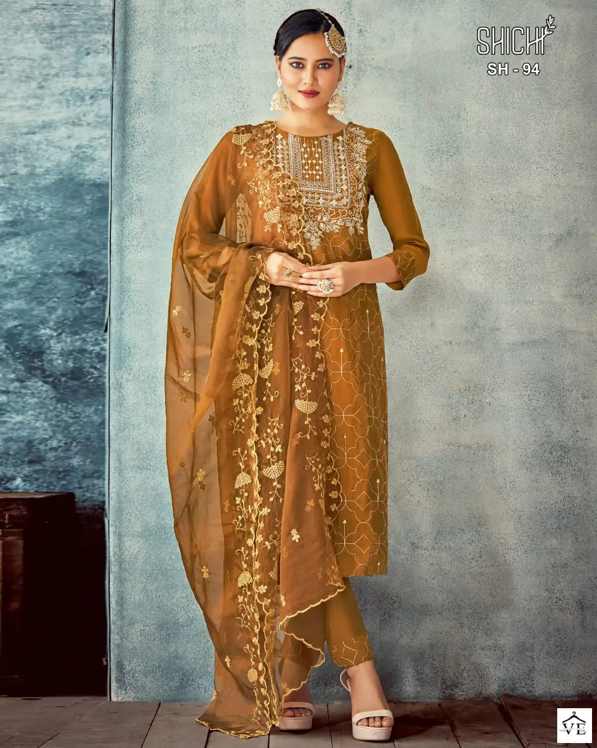 Shichi Baani Viscose Silk Wholesale Readymade Salwar Suit Catalog — Wholesale Salwar Suits, MPA wholesale from Surat — view 1