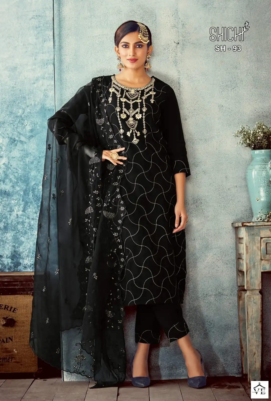 Shichi Baani Viscose Silk Wholesale Readymade Salwar Suit Catalog — Wholesale Salwar Suits, MPA wholesale from Surat - Gallery Image 5