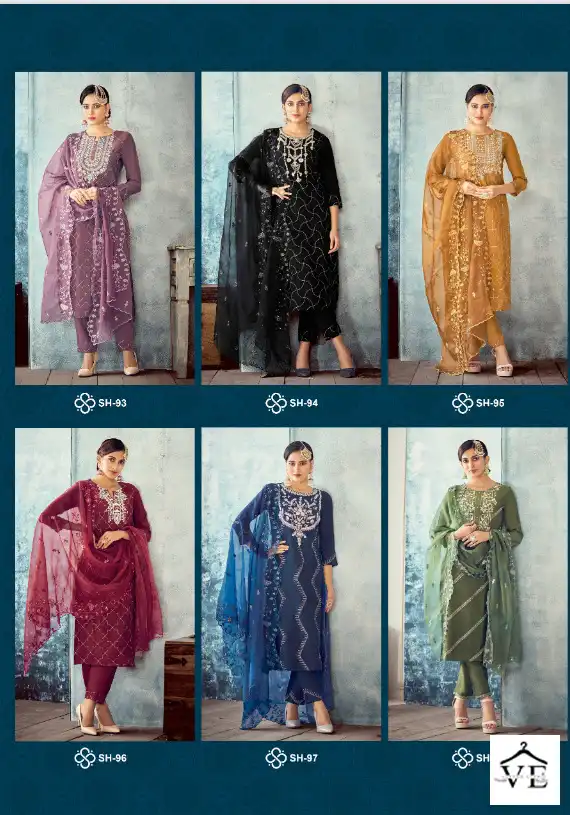 Shichi Baani Viscose Silk Wholesale Readymade Salwar Suit Catalog — Wholesale Salwar Suits, MPA wholesale from Surat — view 6