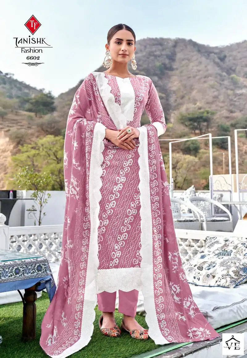 Tanishk Bandhej Pure Cotton Wholesale Salwar Suit Catalog — Wholesale Salwar Suits, MPA wholesale from Surat - Gallery Image 6
