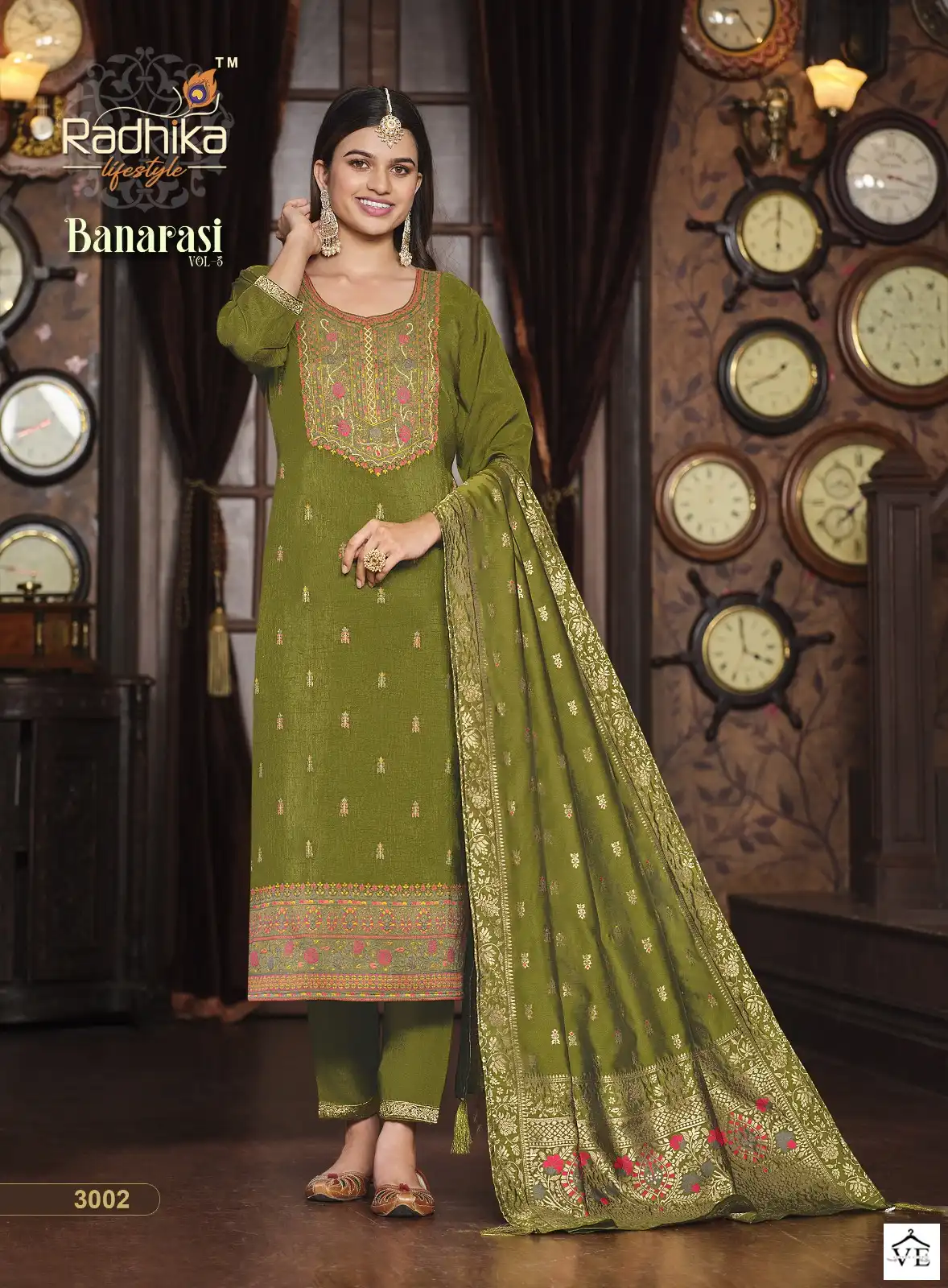Radhika Banarasi Vol 3 Pure Dola Silk Wholesale Readymade Salwar Suit Catalog — Wholesale Salwar Suits, MPA wholesale from Surat - Gallery Image 4