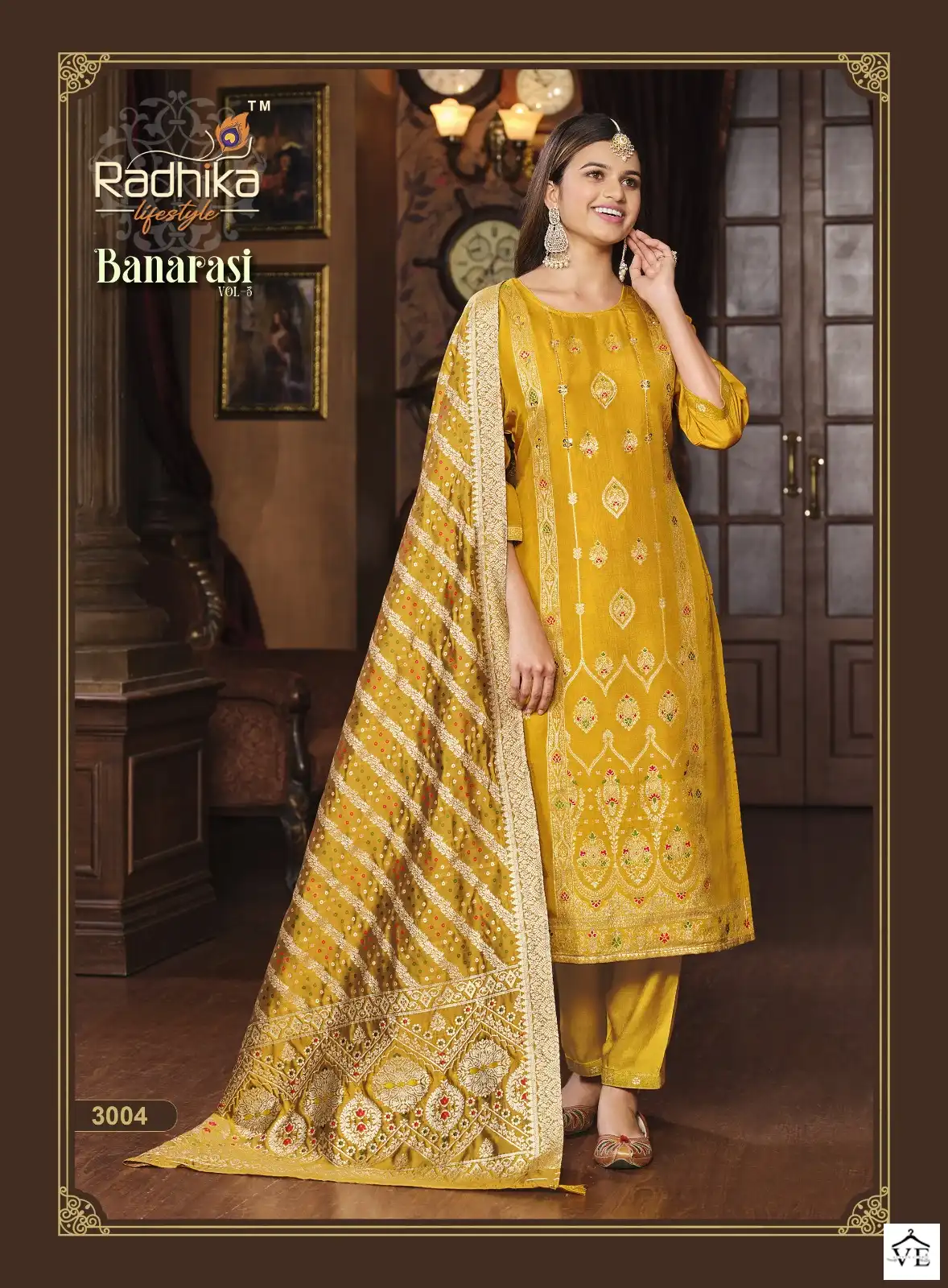 Radhika Banarasi Vol 3 Pure Dola Silk Wholesale Readymade Salwar Suit Catalog — Wholesale Salwar Suits, MPA wholesale from Surat - Gallery Image 5