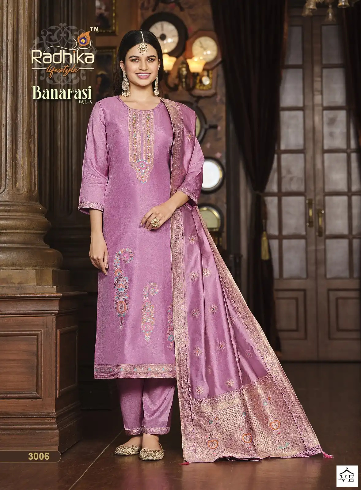 Radhika Banarasi Vol 3 Pure Dola Silk Wholesale Readymade Salwar Suit Catalog — Wholesale Salwar Suits, MPA wholesale from Surat - Gallery Image 6