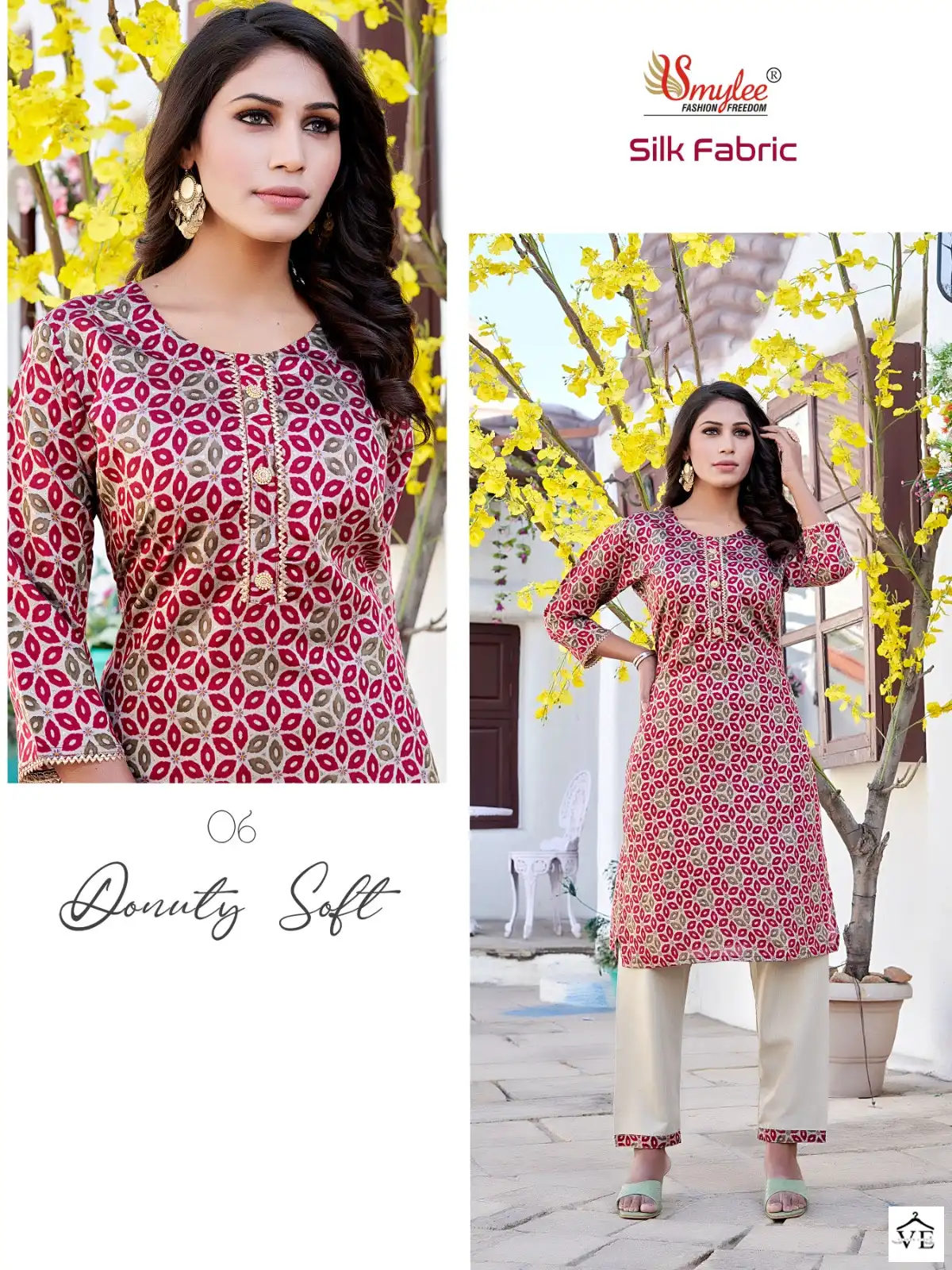 Rung Silk Modal Wholesale Kurti With Pant Catalog — Wholesale Kurtis, MPA wholesale from Surat — view 2