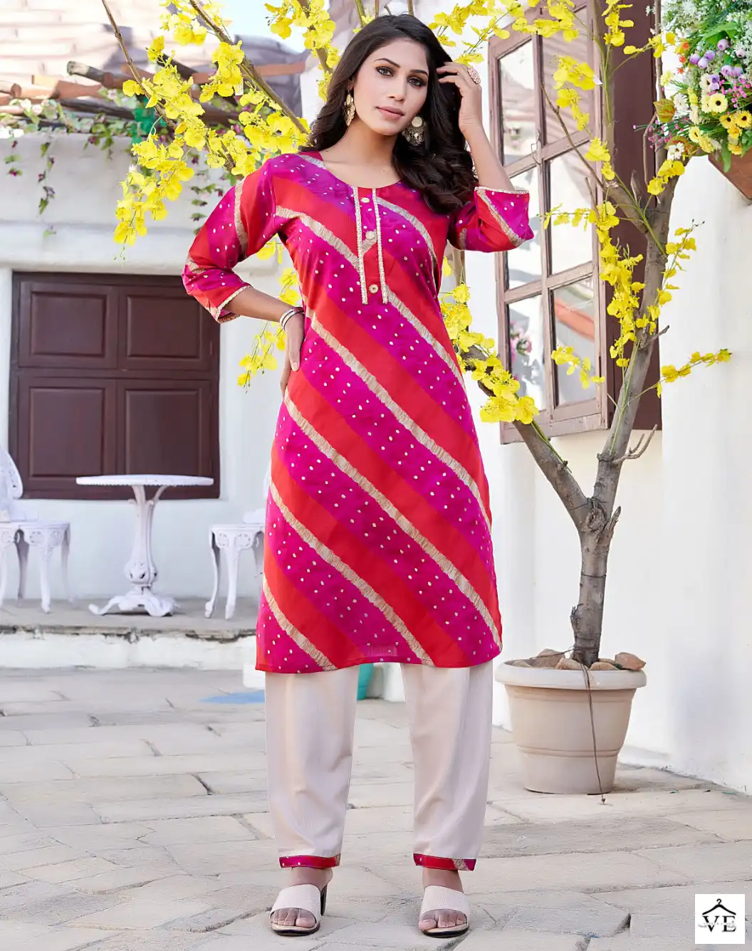 Rung Silk Modal Wholesale Kurti With Pant Catalog — Wholesale Kurtis, MPA wholesale from Surat — view 1
