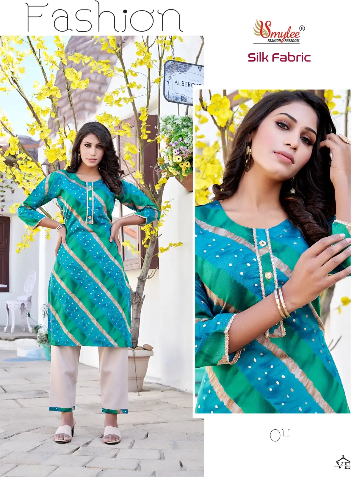 Rung Silk Modal Wholesale Kurti With Pant Catalog — Wholesale Kurtis, MPA wholesale from Surat — view 5