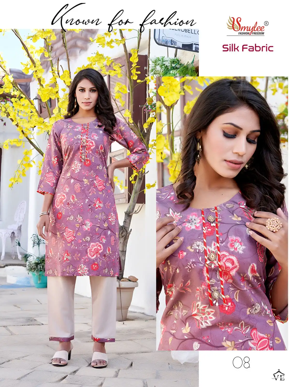 Rung Silk Modal Wholesale Kurti With Pant Catalog — Wholesale Kurtis, MPA wholesale from Surat — view 6