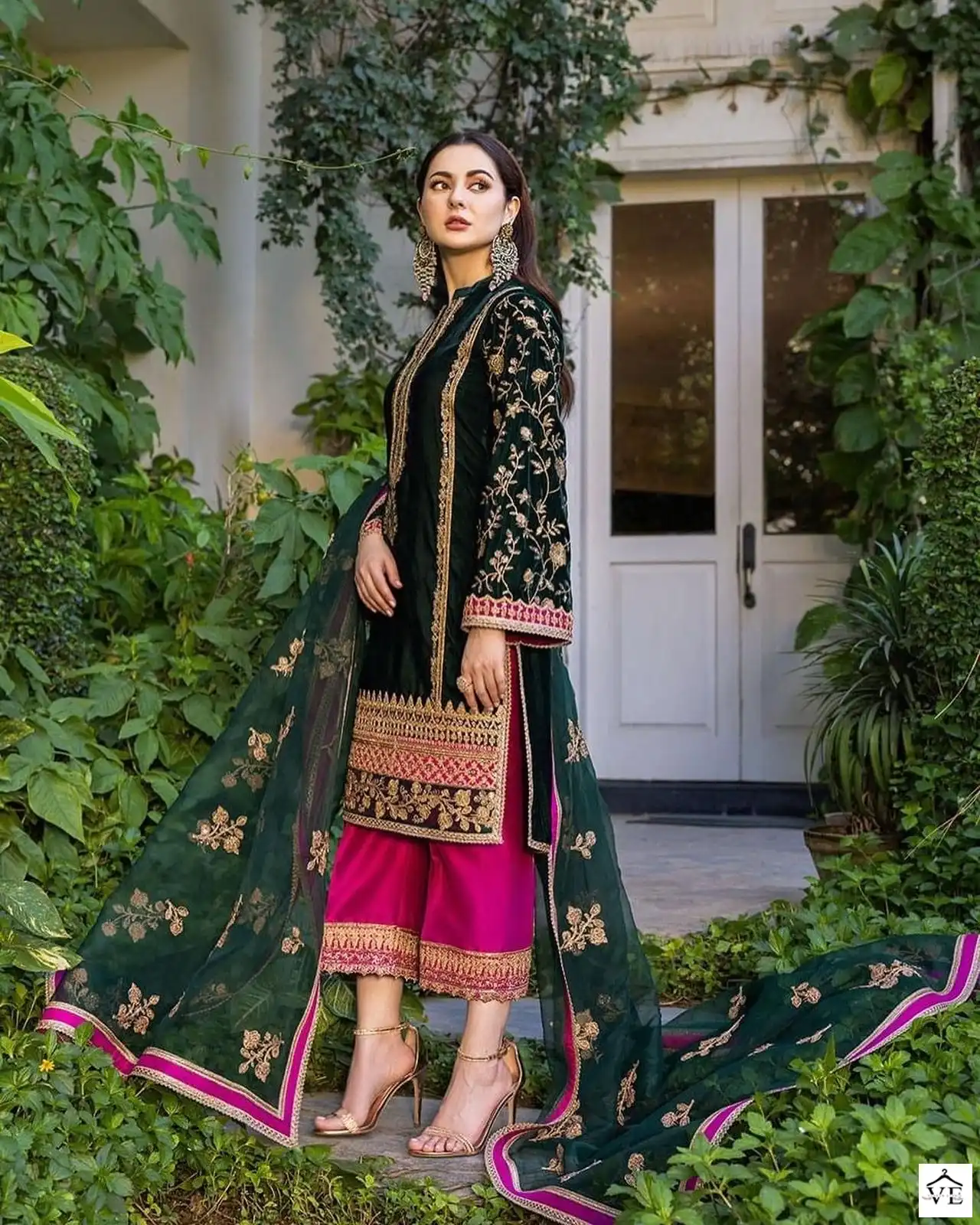 Ziaaz Bridal Georgette Wholesale Pakistani Suit — Wholesale Salwar Suits, MPA wholesale from Surat — view 3