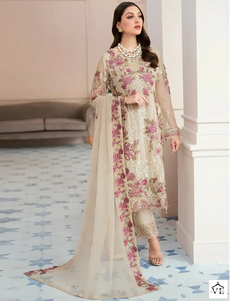 Fepic C-1296 Georgette Wholesale Pakistani Suit Catalog — Wholesale Salwar Suits, MPA wholesale from Surat — view 1