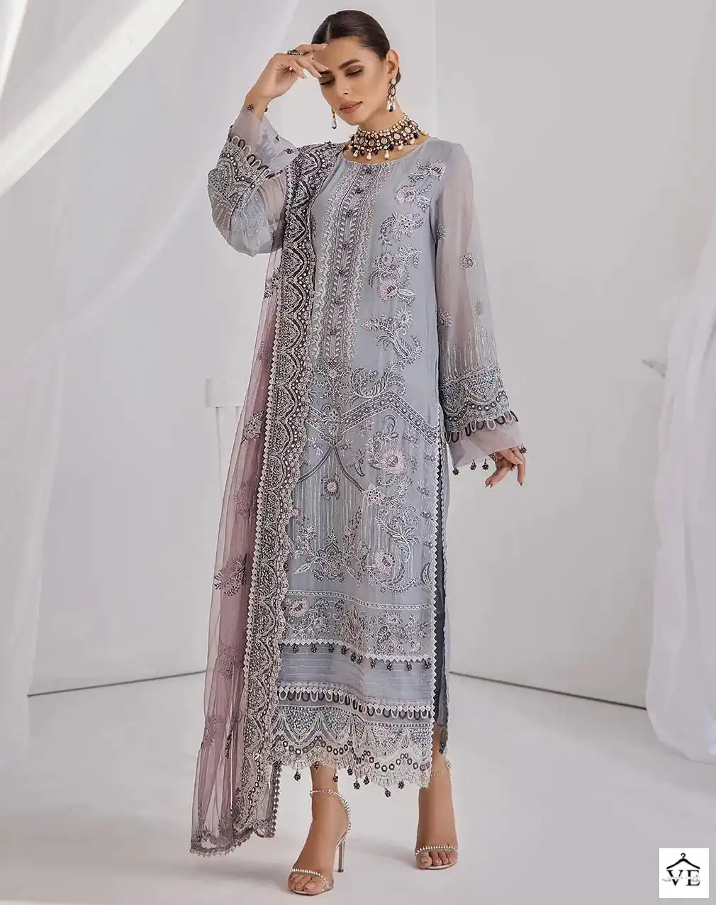 Fepic C-1306 Georgette Wholesale Pakistani Suit Catalog — Wholesale Salwar Suits, MPA wholesale from Surat — view 1