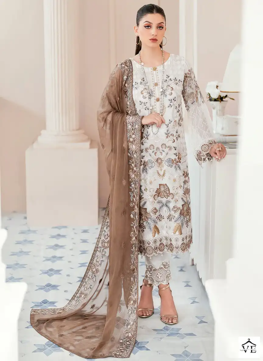Fepic C-1556 Georgette Wholesale Pakistani Suit — Wholesale Salwar Suits, MPA wholesale from Surat — view 1