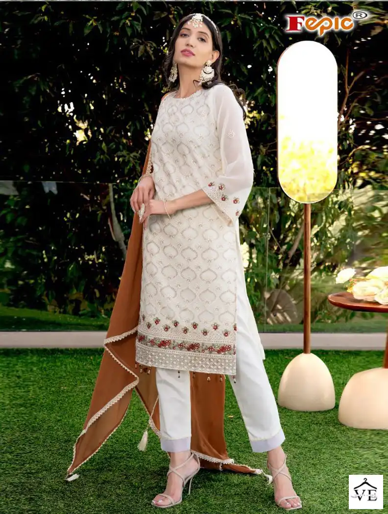 Fepic C-1578 Georgette Wholesale Pakistani Suit — Wholesale Salwar Suits, MPA wholesale from Surat — view 1