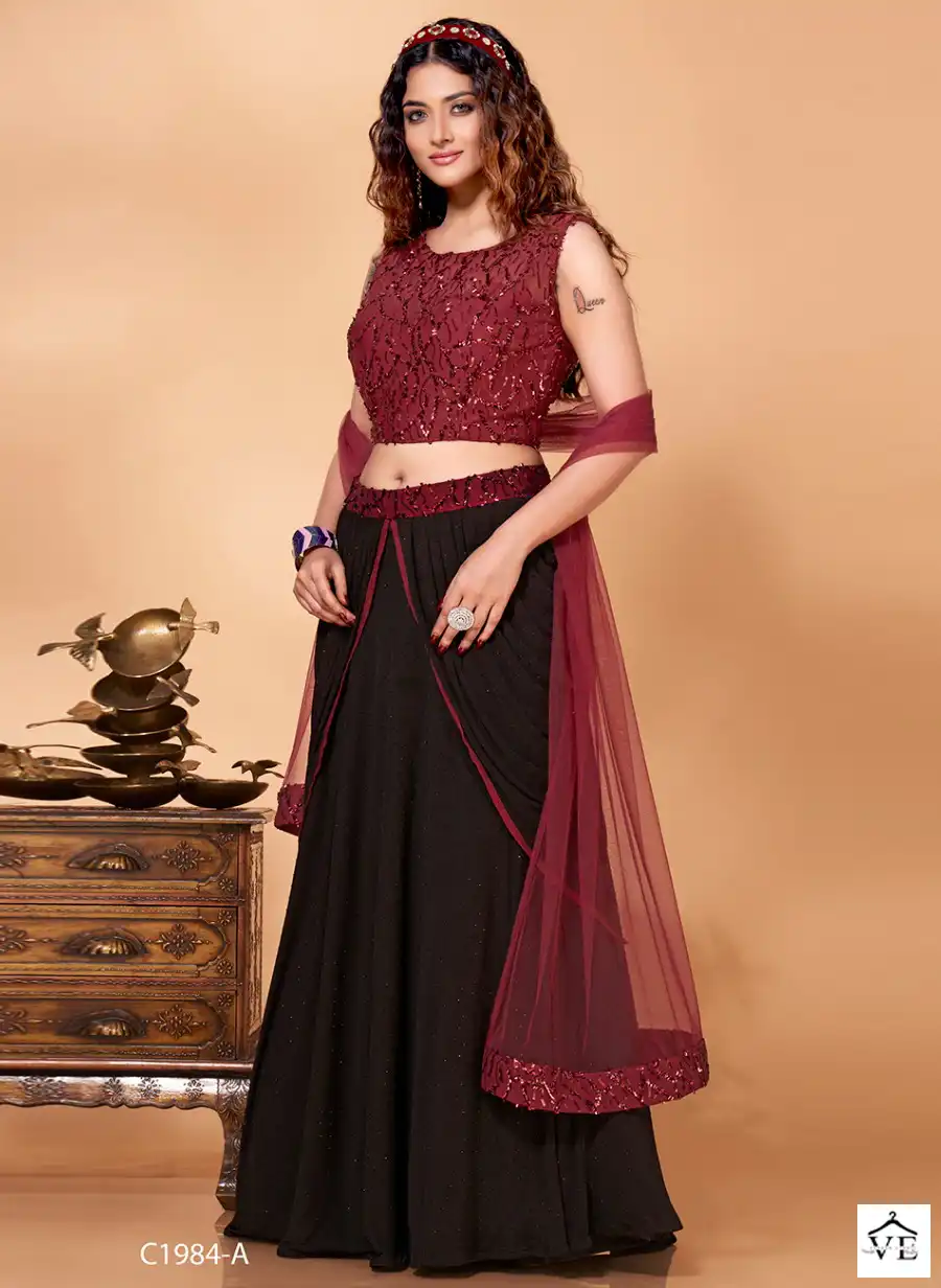 Amoha C-1984 Luxury Imported Wholesale Lehenga Catalog — Wholesale Lehenga, MPA wholesale from Surat — view 1