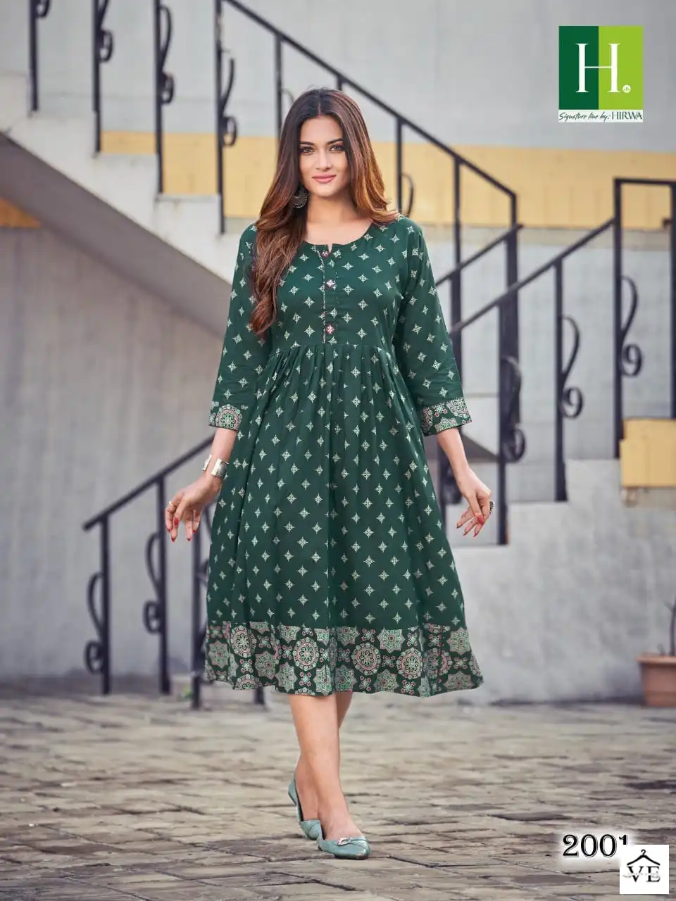 Hirwa Cadbury Vol 2 Heavy Quality Rayon Wholesale Kurti Catalog — Wholesale Kurtis, MPA wholesale from Surat - Gallery Image 2
