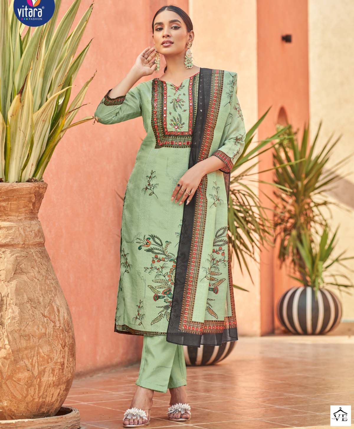 Vitara Fashion Canopus Viscose Wholesale Readymade Salwar Suit Catalog — Wholesale Salwar Suits, MPA wholesale from Surat — view 1