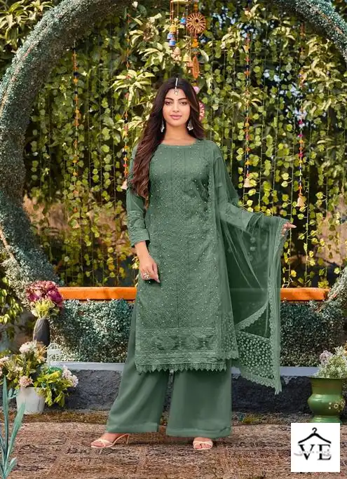 Mrudangi Celebration Colour Edition Heavy Faux Georgette Wholesale Designer Suits Catalog — Wholesale Salwar Suits, MPA wholesale from Surat - Gallery Image 3