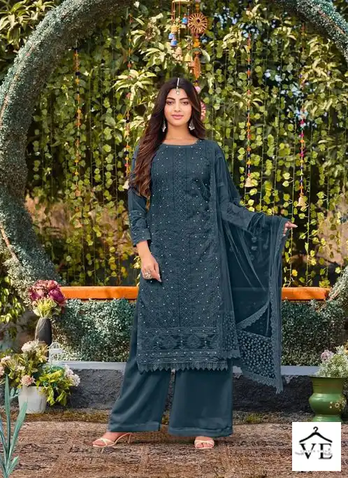 Mrudangi Celebration Colour Edition Heavy Faux Georgette Wholesale Designer Suits Catalog — Wholesale Salwar Suits, MPA wholesale from Surat - Gallery Image 4
