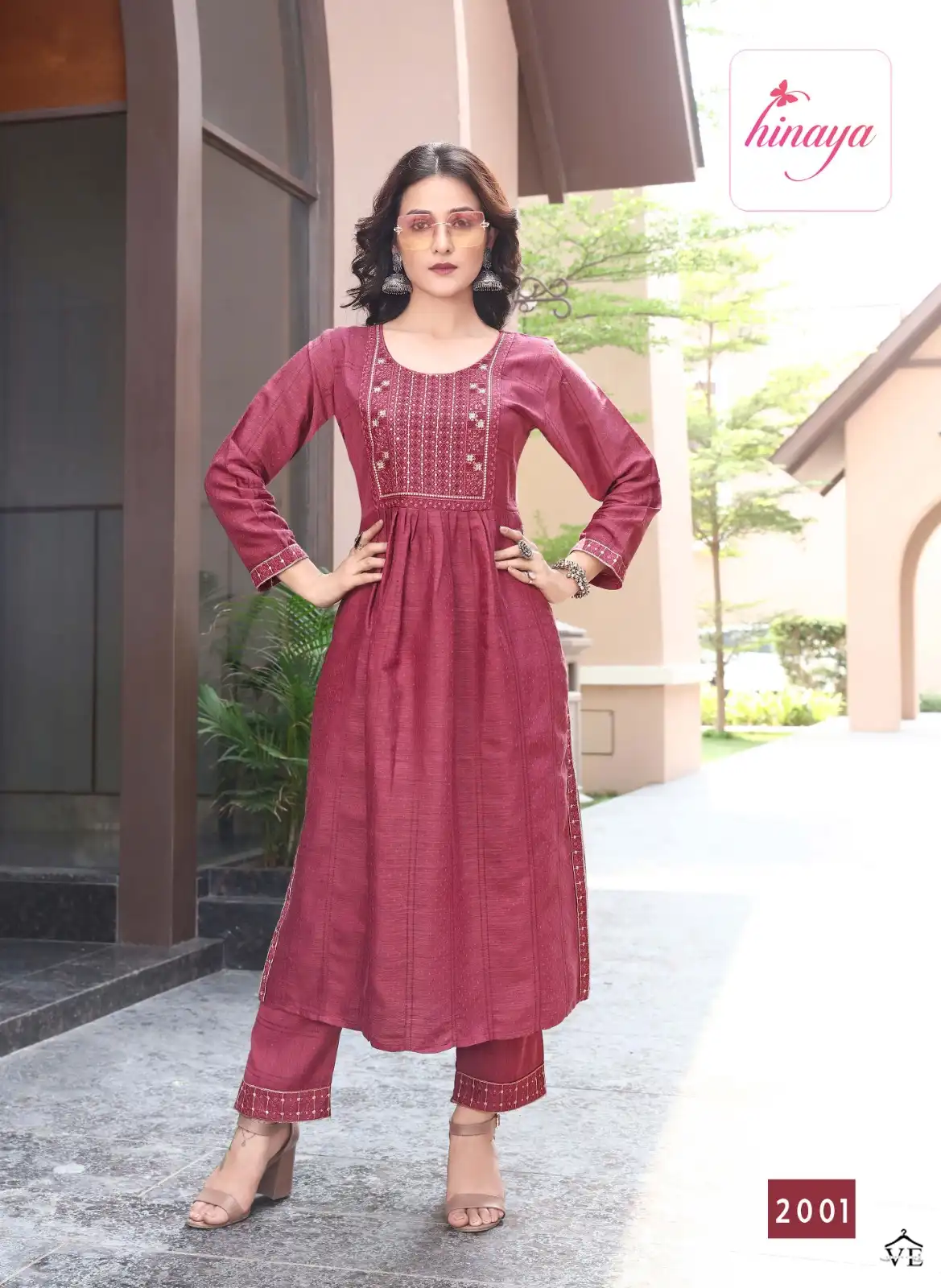 Hinaya Chahek Vol-2 Rayon Textured Wholesale Kurti Catalog — Wholesale Kurtis, MPA wholesale from Surat - Gallery Image 4