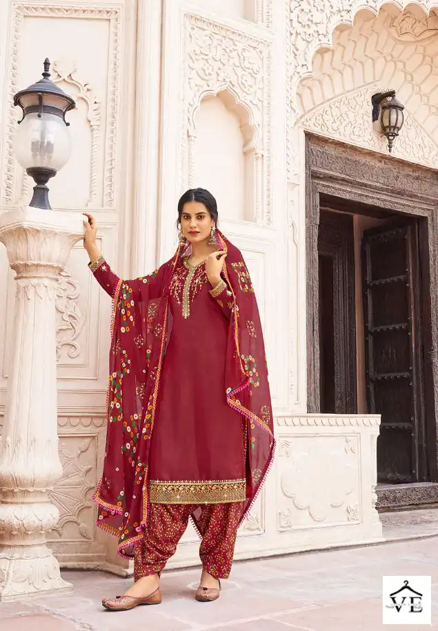 Radha Trendz Cherry Silk Vol-11 French Crepe Wholesale Designer Suits Catalog — Wholesale Salwar Suits, MPA wholesale from Surat - Gallery Image 3
