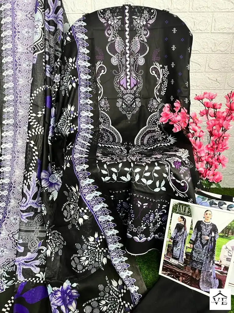 Jade Chevron Exclusive Heavy Lawn Collection Pure Heavy Lawn Wholesale Pakistani Suits Catalog — Wholesale Salwar Suits, MPA wholesale from Surat - Gallery Image 9