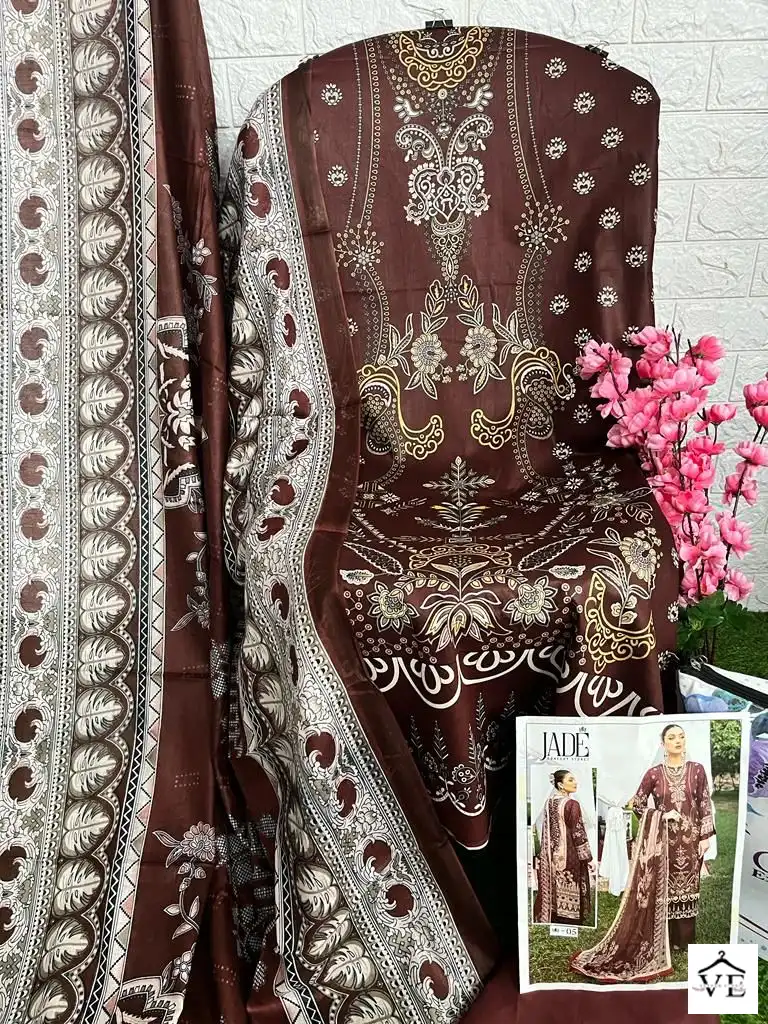 Jade Chevron Exclusive Heavy Lawn Collection Pure Heavy Lawn Wholesale Pakistani Suits Catalog — Wholesale Salwar Suits, MPA wholesale from Surat - Gallery Image 12