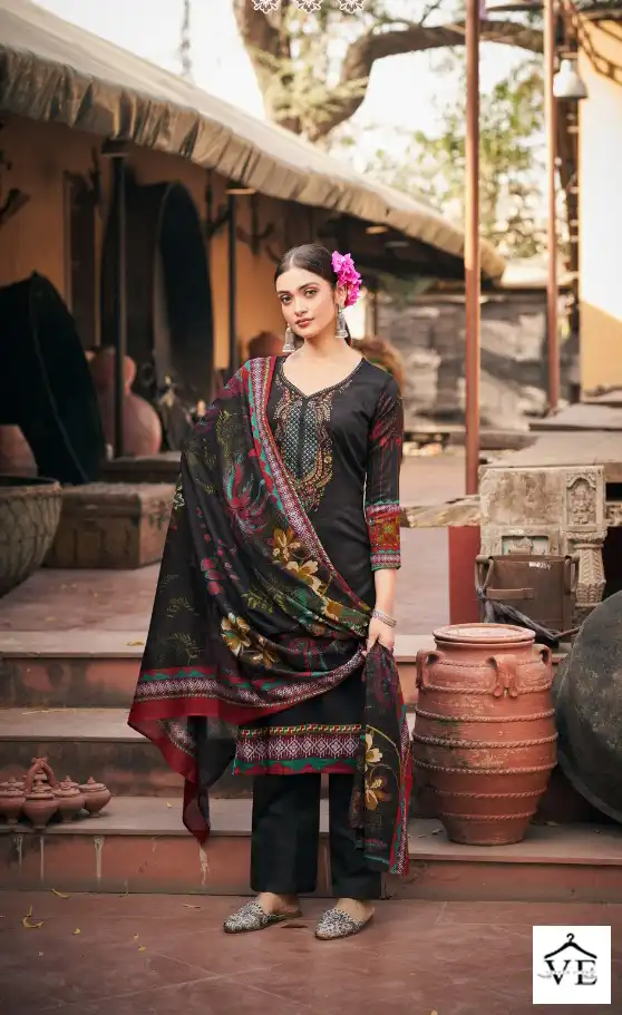Azara Cinderella Pure Jam Cotton Wholesale Salwar Suit Catalog — Wholesale Salwar Suits, MPA wholesale from Surat - Gallery Image 5