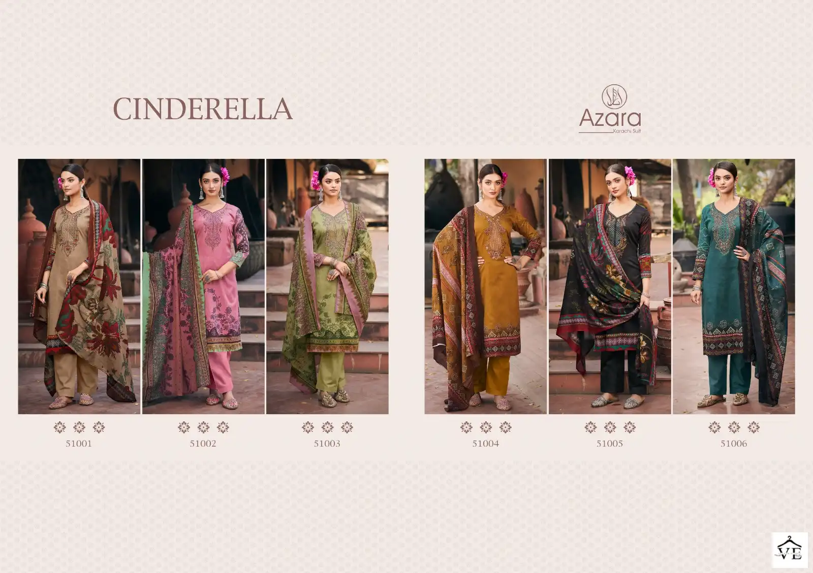 Azara Cinderella Pure Jam Cotton Wholesale Salwar Suit Catalog — Wholesale Salwar Suits, MPA wholesale from Surat — view 7