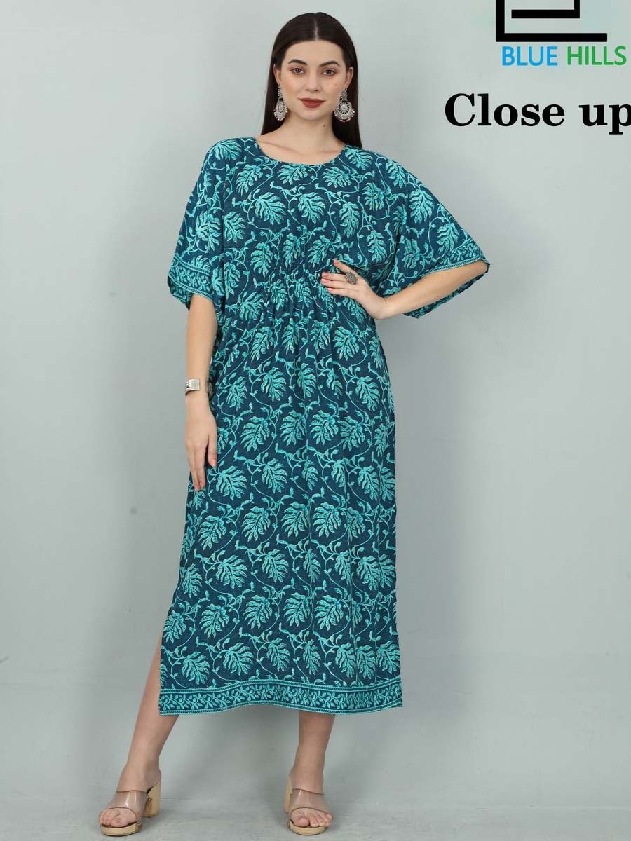 Blue Hills Close Up Vol 1 Crepe Wholesale Kaftan Style Kurtis Catalog — Wholesale Kurtis, MPA wholesale from Surat — view 1