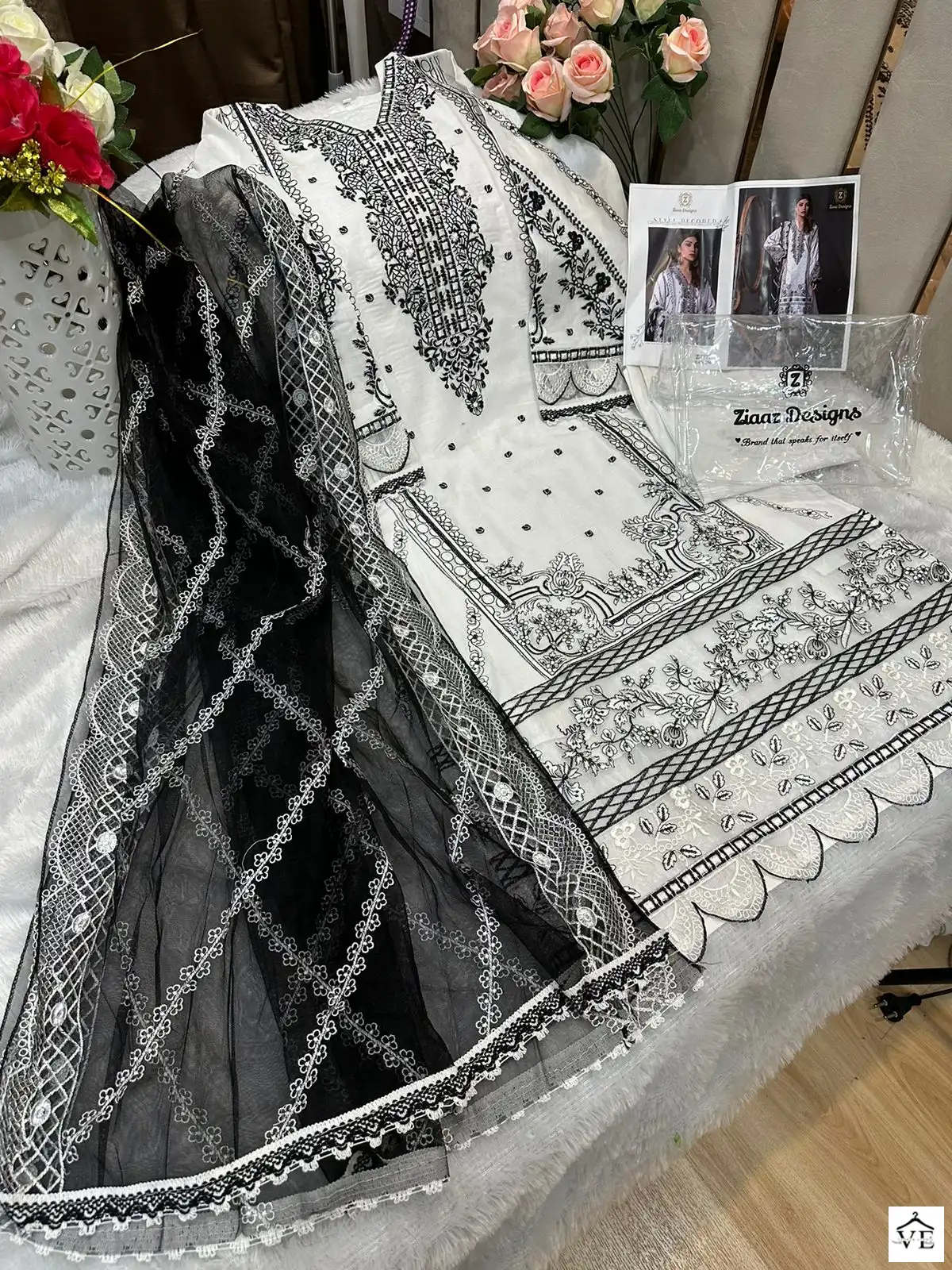 Ziaaz 200 Cotton Wholesale Pakistani Suit — Wholesale Salwar Suits, MPA wholesale from Surat — view 2
