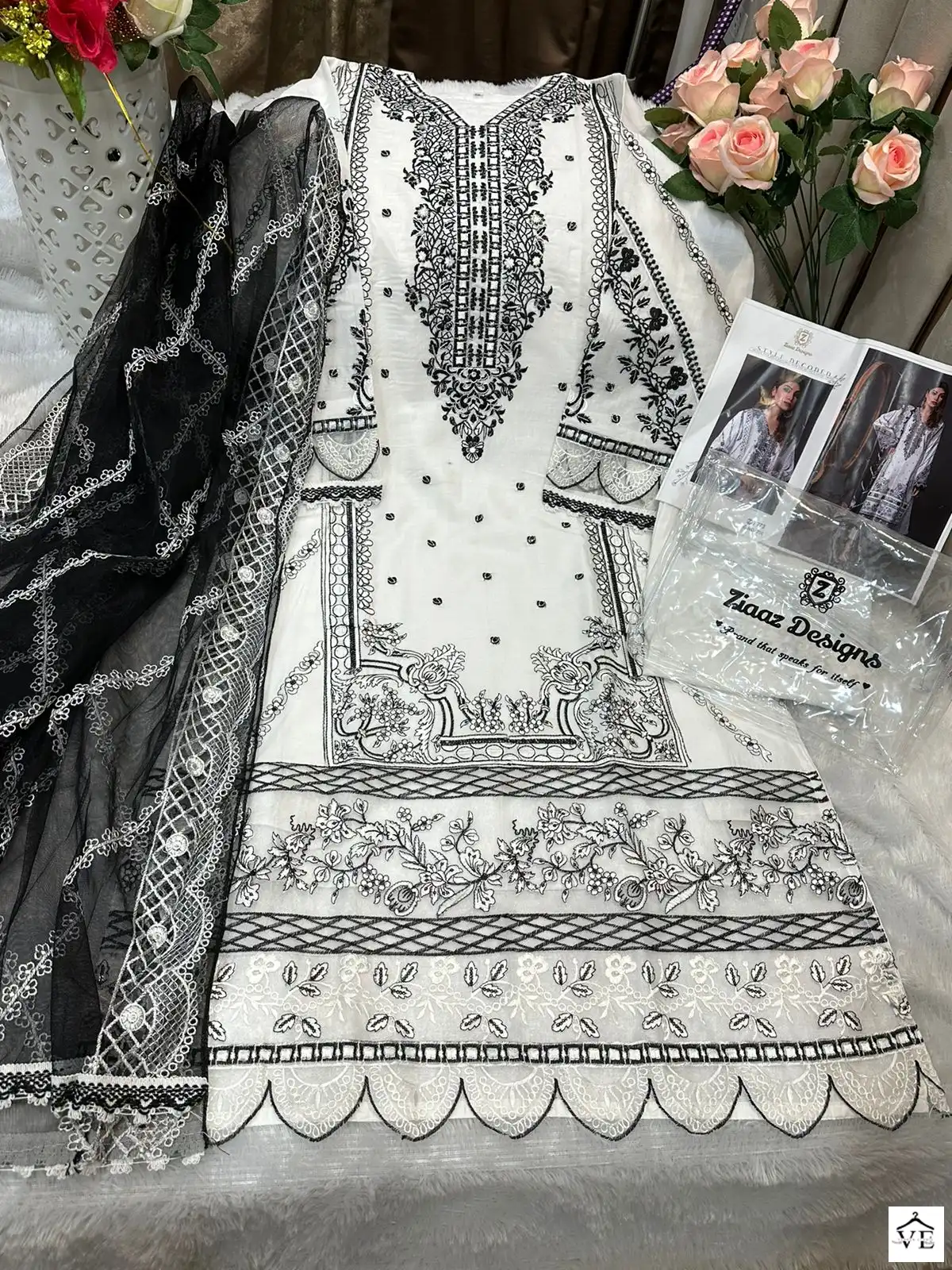 Ziaaz 200 Cotton Wholesale Pakistani Suit — Wholesale Salwar Suits, MPA wholesale from Surat — view 3
