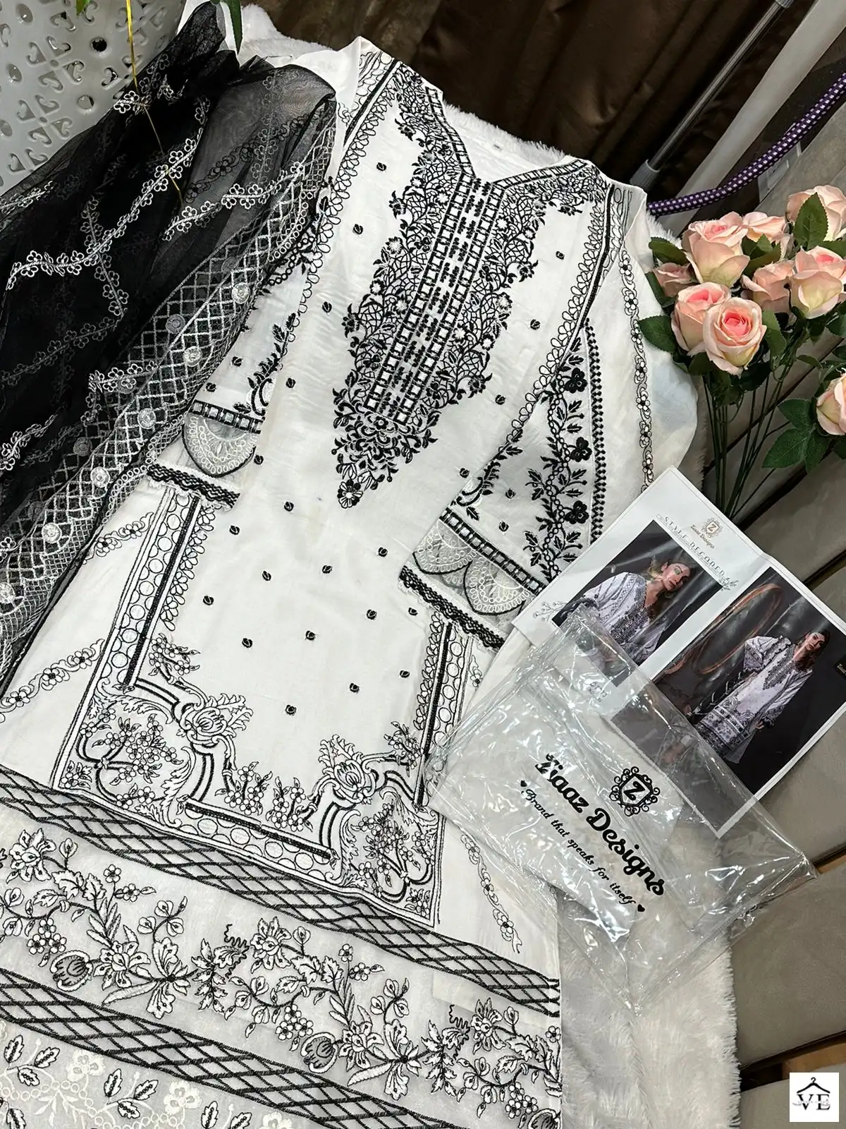 Ziaaz 200 Cotton Wholesale Pakistani Suit — Wholesale Salwar Suits, MPA wholesale from Surat — view 4
