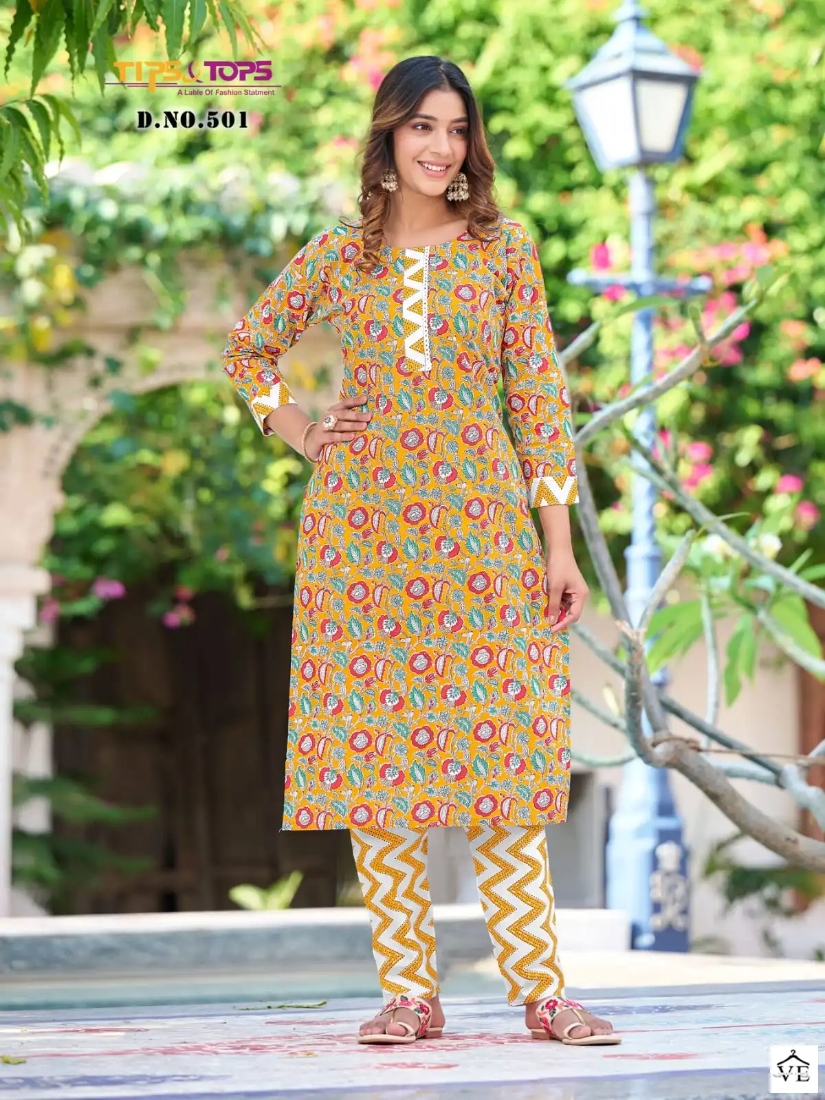 Tips & Tops Cotton Candy Vol 5 Cotton Wholesale Kurti With Pant Catalog — Wholesale Kurtis, MPA wholesale from Surat - Gallery Image 2