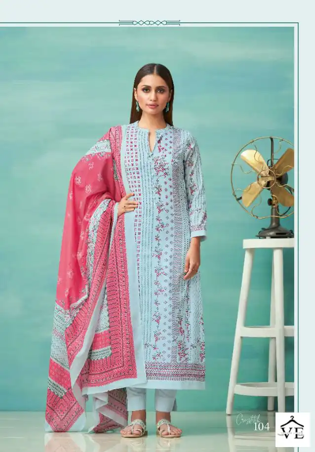 Shiddat Crosstitch Cotton Lawn Wholesale Salwar Suit Catalog — Wholesale Salwar Suits, MPA wholesale from Surat - Gallery Image 9