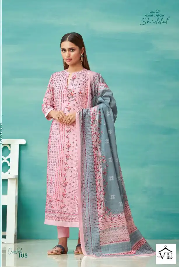 Shiddat Crosstitch Cotton Lawn Wholesale Salwar Suit Catalog — Wholesale Salwar Suits, MPA wholesale from Surat - Gallery Image 3