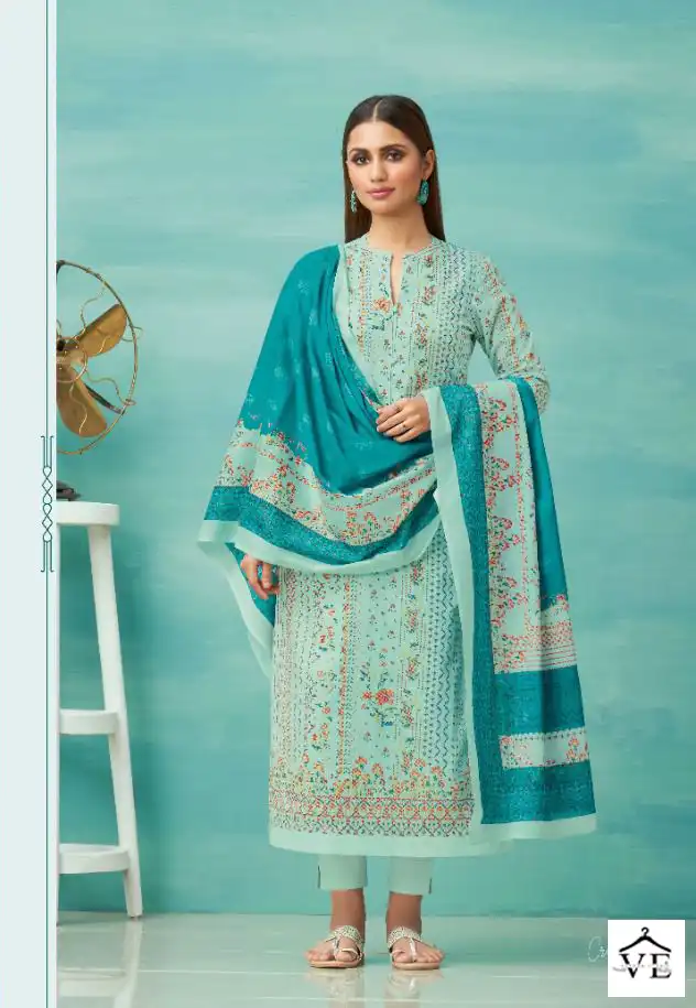 Shiddat Crosstitch Cotton Lawn Wholesale Salwar Suit Catalog — Wholesale Salwar Suits, MPA wholesale from Surat - Gallery Image 6