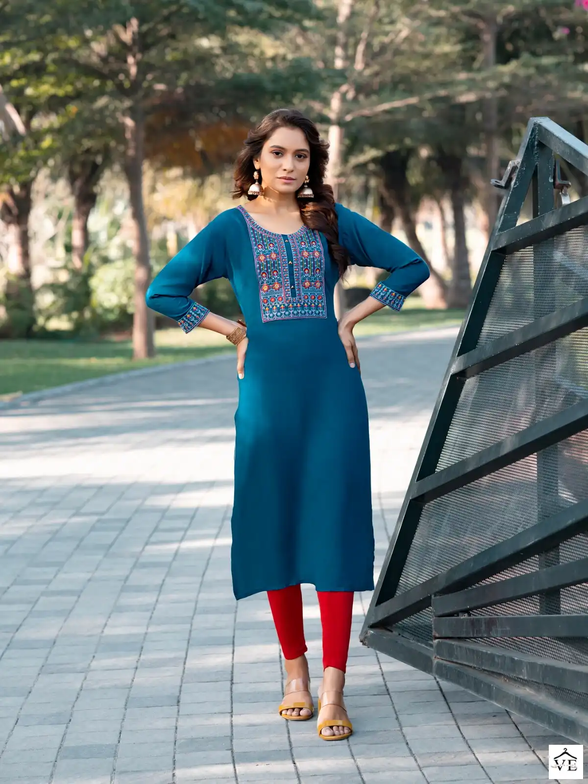 Colourpix Candy Crush Vol 2 Heavy Slub Rayon Wholesale Kurti Catalog — Wholesale Kurtis, MPA wholesale from Surat — view 2