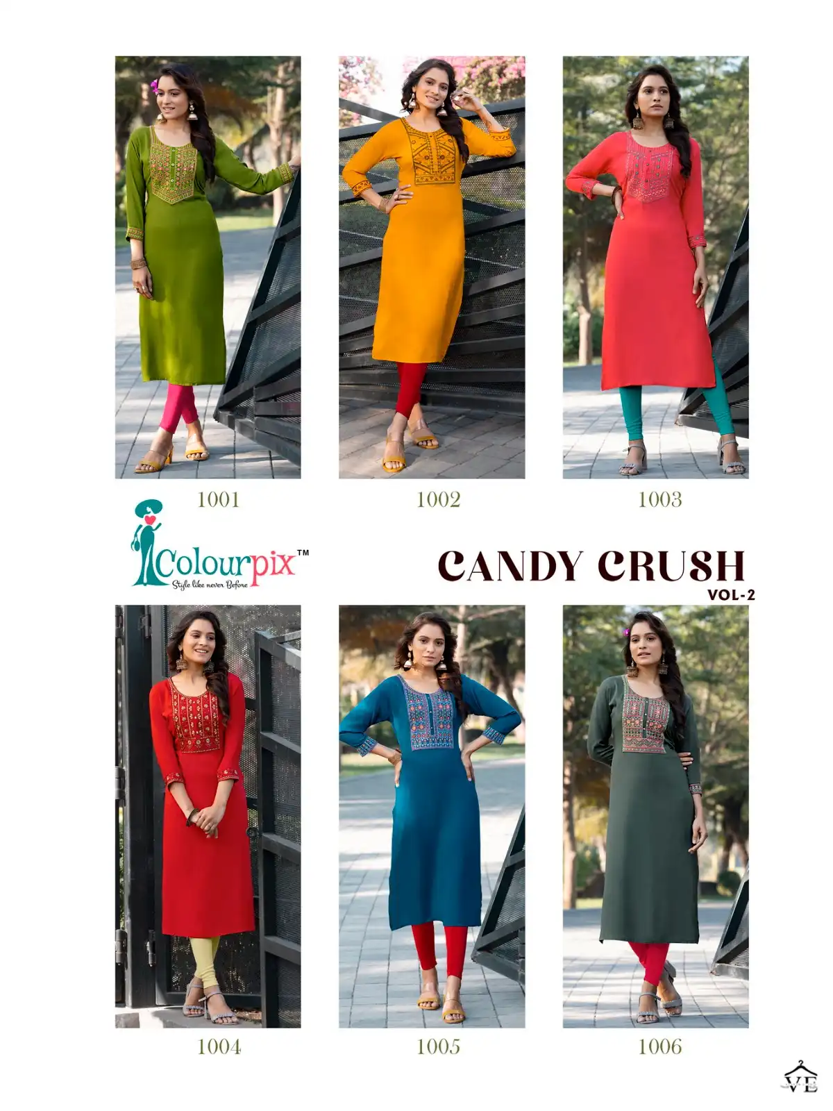 Colourpix Candy Crush Vol 2 Heavy Slub Rayon Wholesale Kurti Catalog — Wholesale Kurtis, MPA wholesale from Surat — view 7