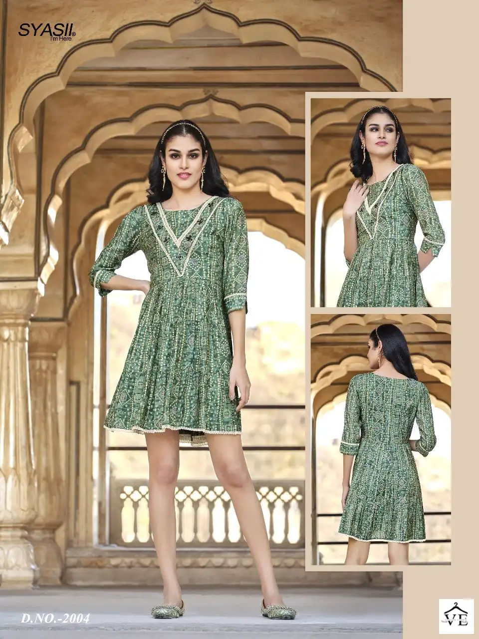 Syasii Charming Heavy Viscose Modal Wholesale Tunic Catalog — Wholesale Kurtis, MPA wholesale from Surat - Gallery Image 4
